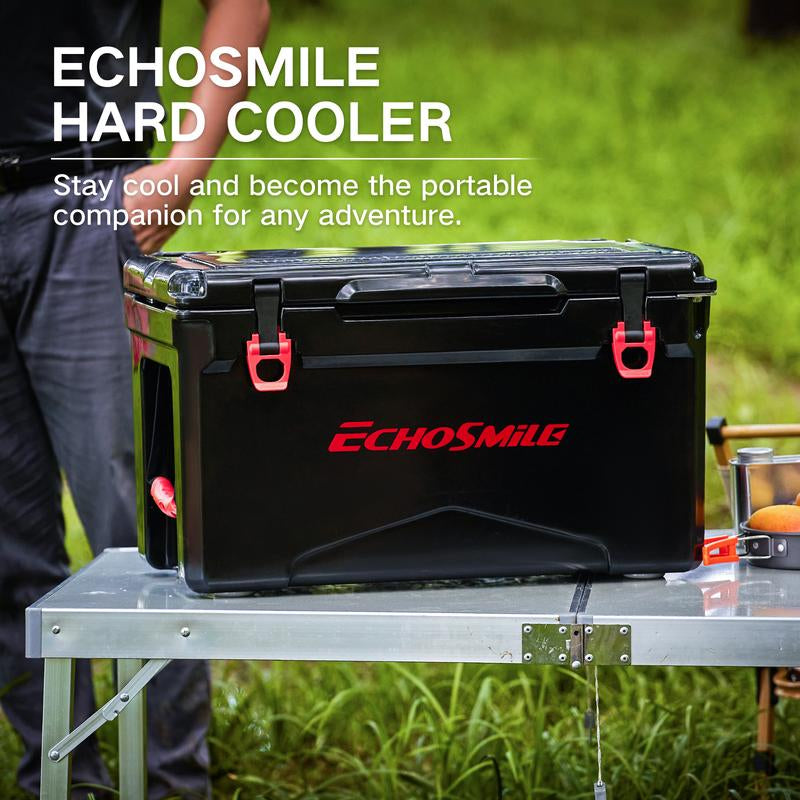 Echosmile 30/35/40 Quart Rotomolded Cooler, 5 Days Protale Ice Cooler, Ice Chest Suit for BBQ, Camping, Pincnic, and Other Outdoor Activities