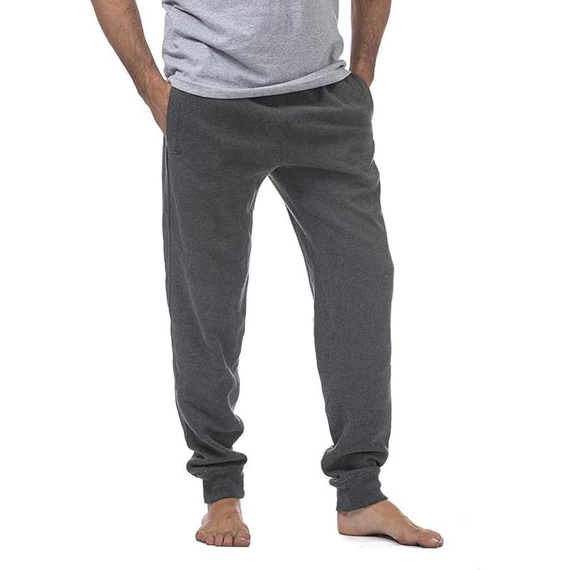 Pro Club Comfort Jogger Ankle Band Fleece Pants for Men - Medium-Weight Cotton/Polyester Blend